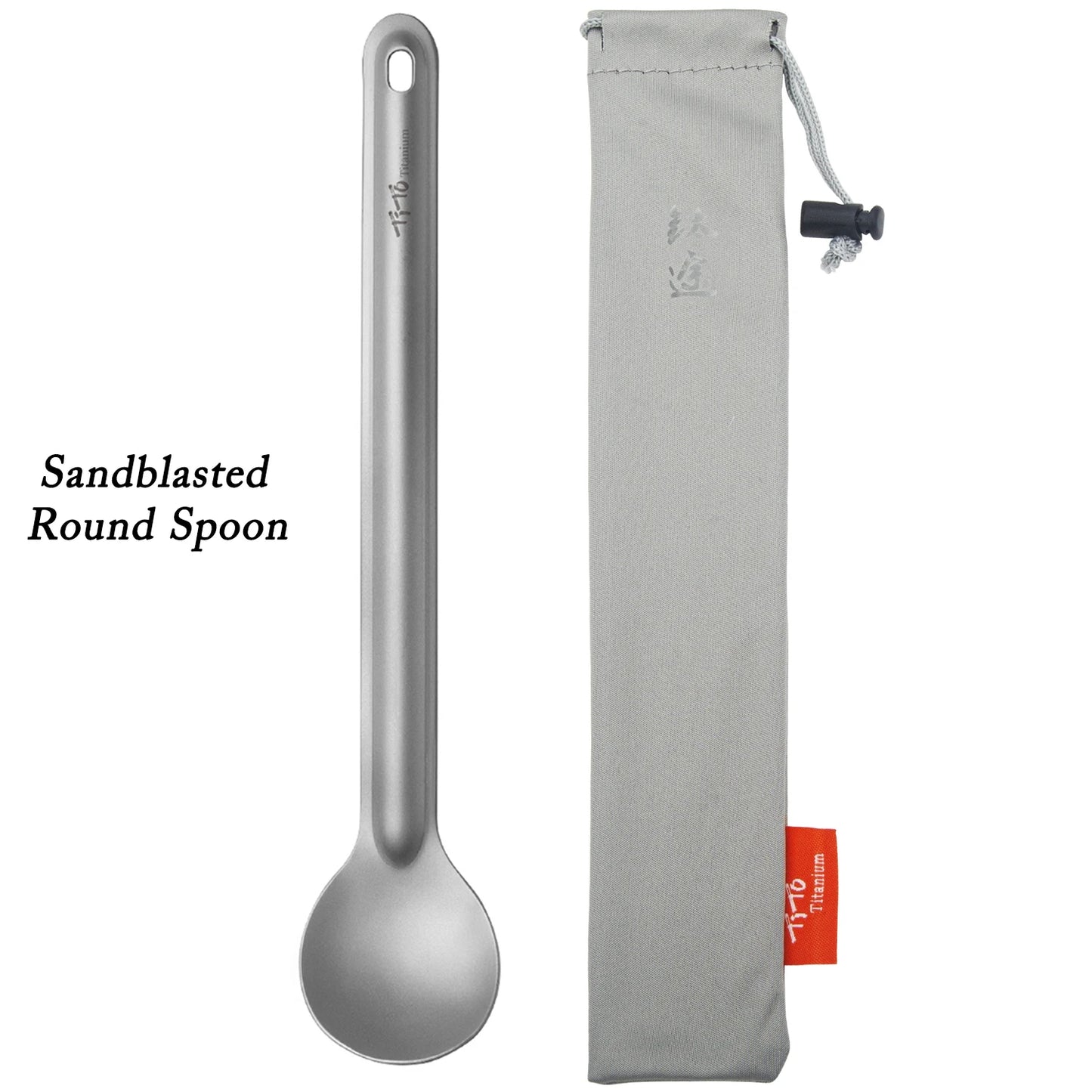 TiTo Titanium Spork mit langem Griff – ultraleicht