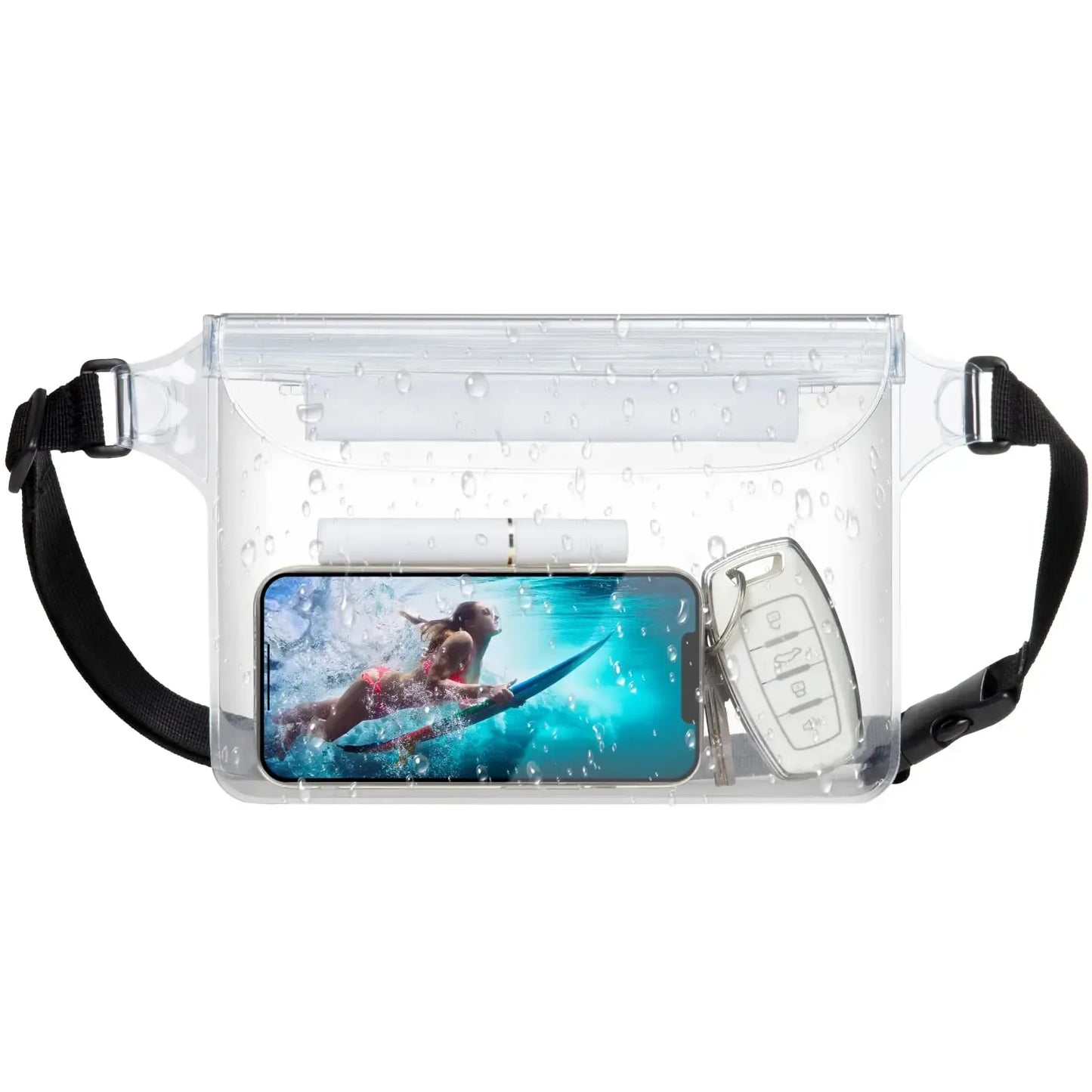 Wasserdichte Handytasche mit verstellbarem Hüftgurt – clever-campen Camping & Outdoor Schweiz