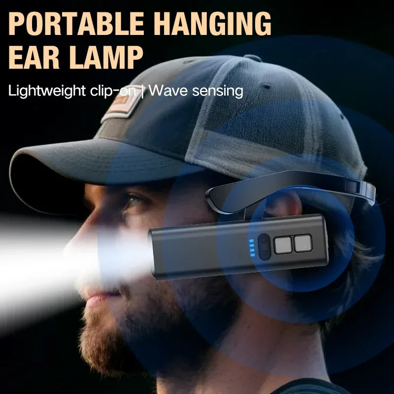 2025 Ohrclip Stirnlampe – Helle LED, wiederaufladbar – clever-campen Camping & Outdoor Schweiz
