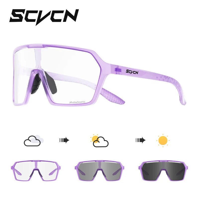 SCVCN Photochromic Wander-Sonnenbrillen für Outdoor-Sport