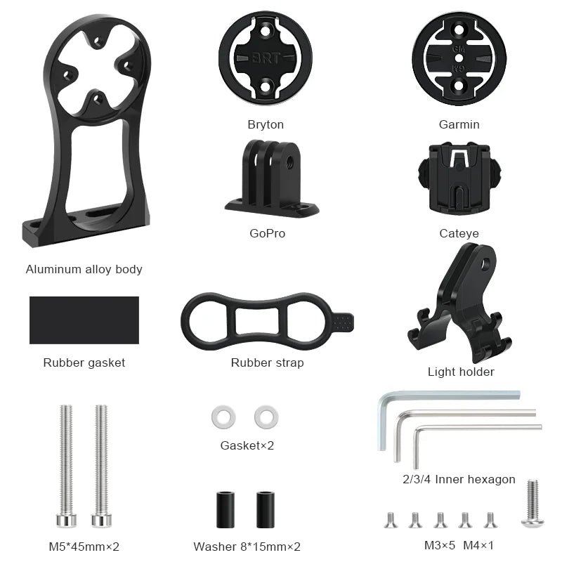 Fahrrad Computer Halterung für Garmin und Kamera