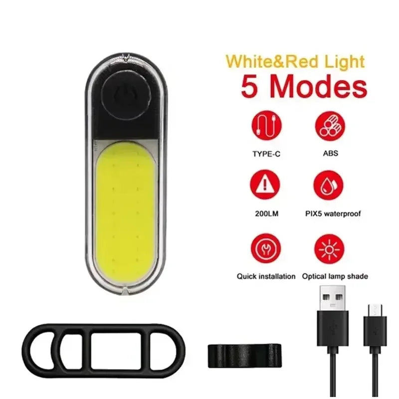 BUCKLOS Fahrradlichter Set LED Front- und Rücklicht