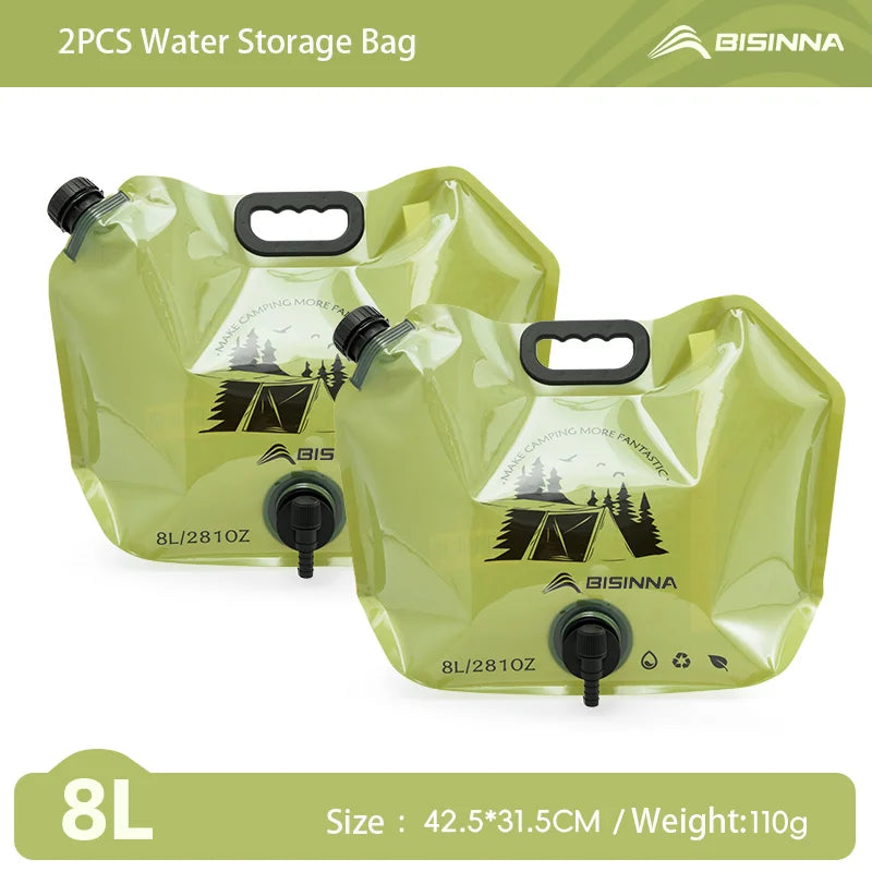 BISINNA 8L Tragbare Wasserlagerungstasche für Camping