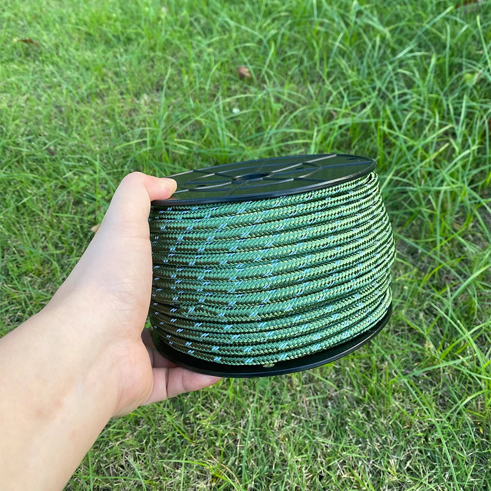 Reflektierendes Zeltseil 6mm 50m für Camping und Outdoor