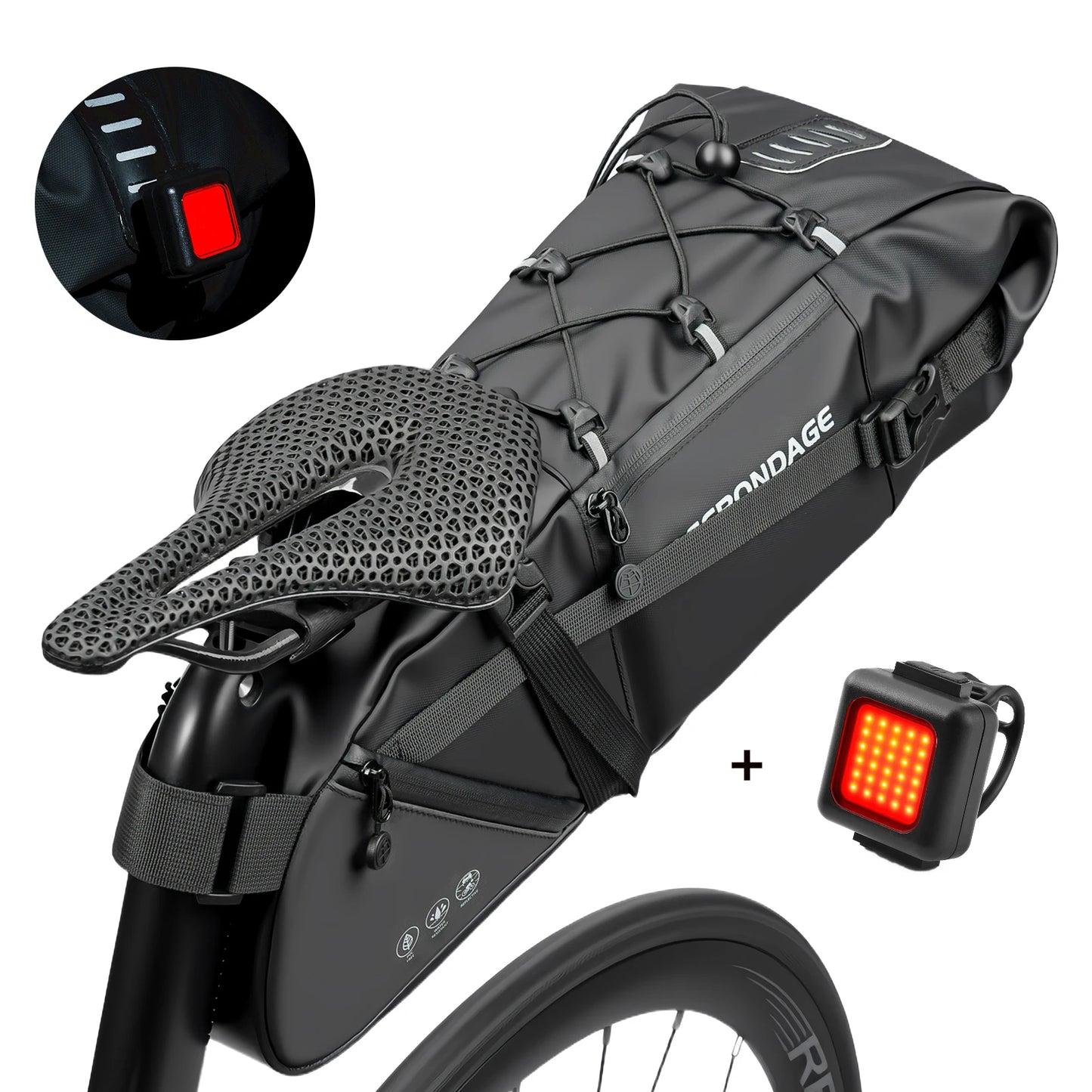 Wasserdichte Fahrradtasche 15L - Grosse Kapazität