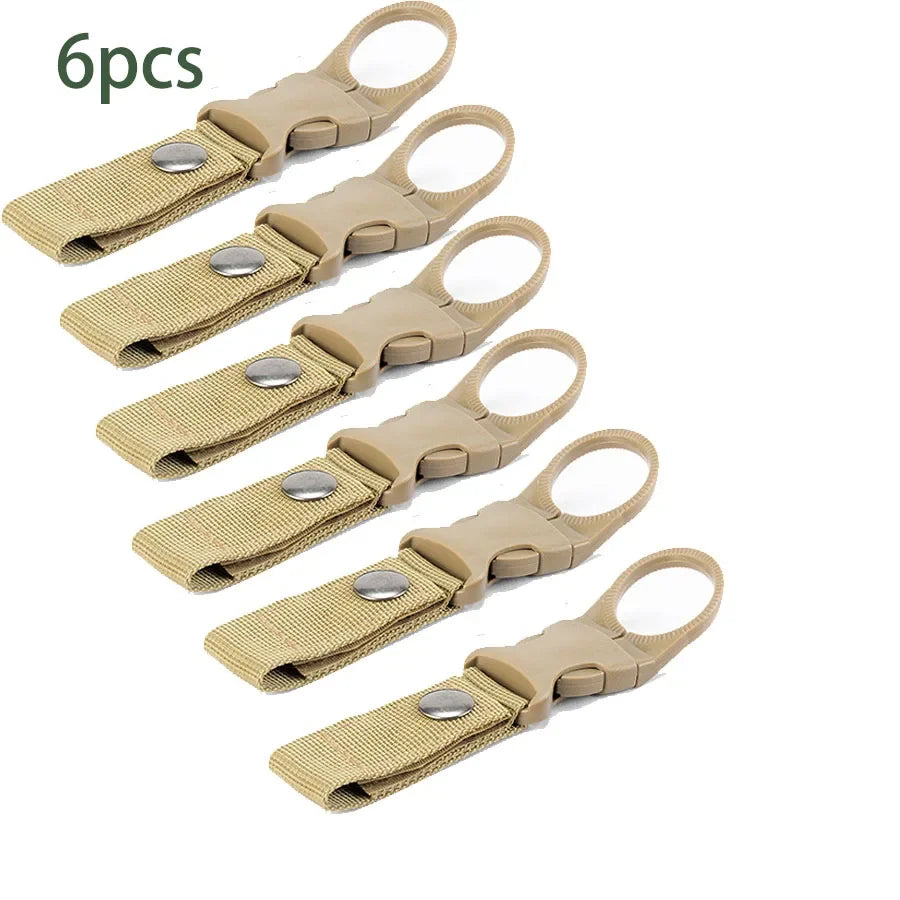 6er Set Trinkflaschen Halter Clips für Outdoor & Camping
