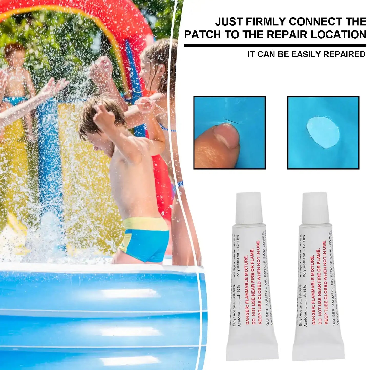 PVC Reparaturkleber Set für Luftmatratzen und Pools – clever-campen Camping & Outdoor Schweiz