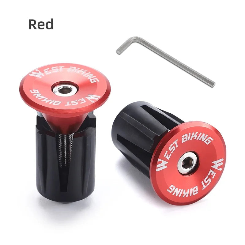 West Biking Aluminium Lenker-Endkappen für Fahrräder