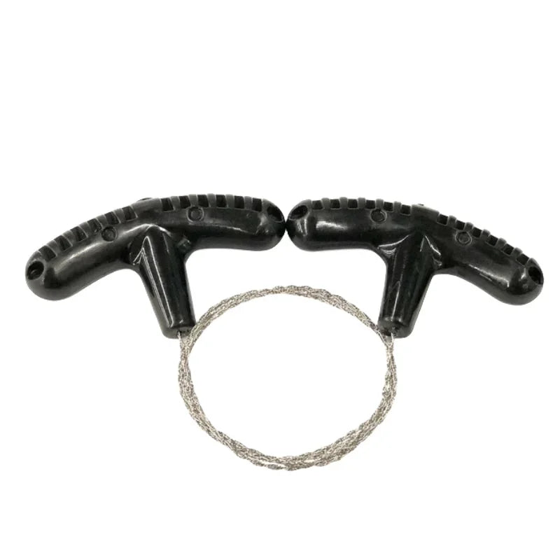 Tragbare Edelstahl Drahtsäge mit Fingergriff für Survival