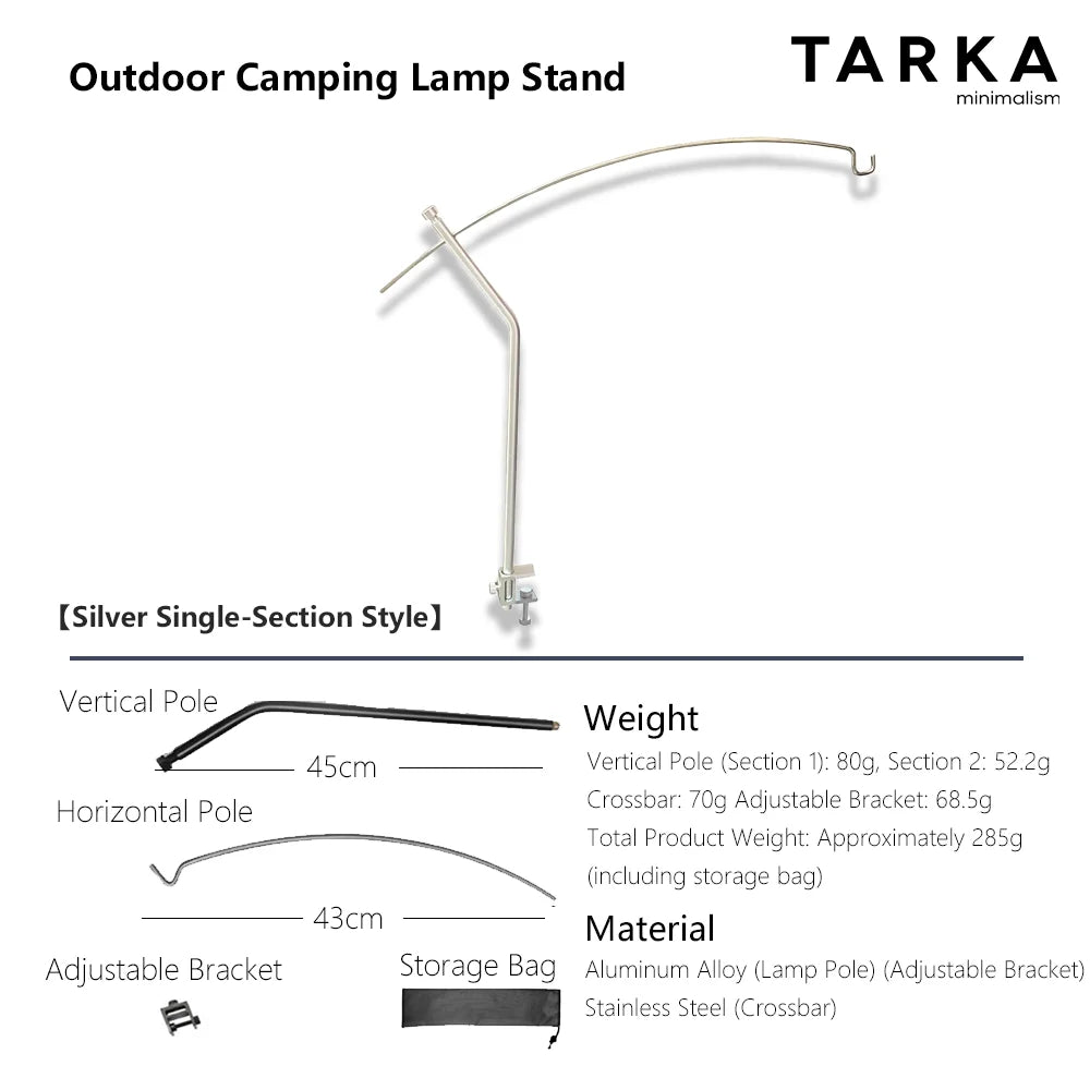 Verstellbarer Campinglicht-Halter für optimale Beleuchtung
