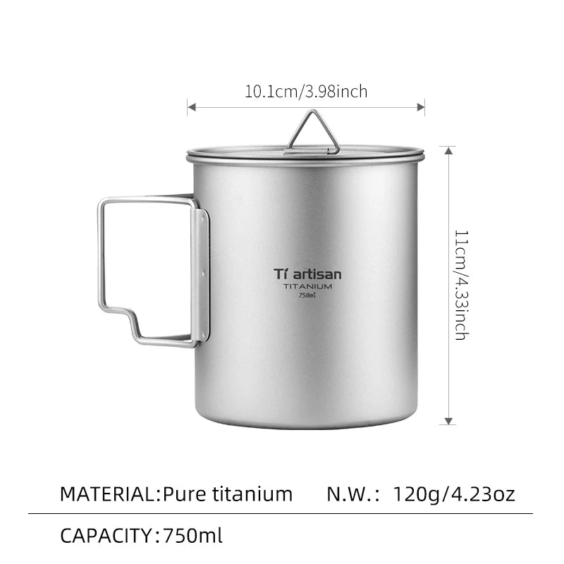 Tiartisan Titan Camping Geschirrset mit Töpfen und Besteck