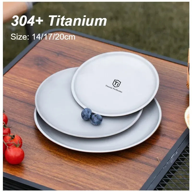 Titanium Camping Teller – Ultraleicht und Rund – clever-campen Camping & Outdoor Schweiz