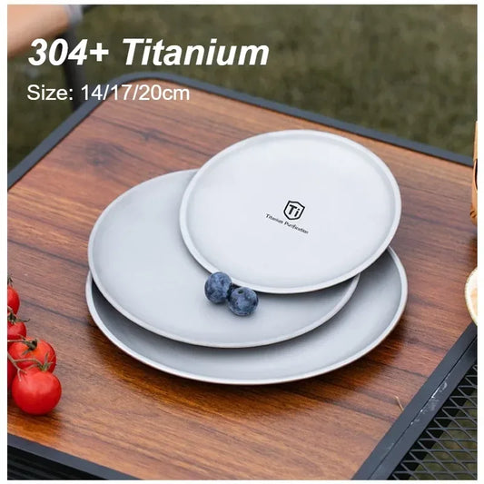 Titanium Camping Teller – Ultraleicht und Rund – clever-campen Camping & Outdoor Schweiz