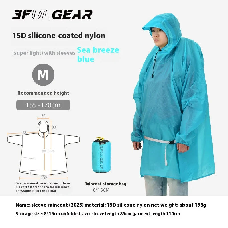 Ultraleichter Regenponcho für Outdoor-Aktivitäten