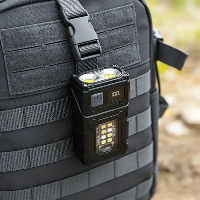 Tragbare COB LED Taschenlampe mit verstellbarem Winkel – clever-campen Camping & Outdoor Schweiz