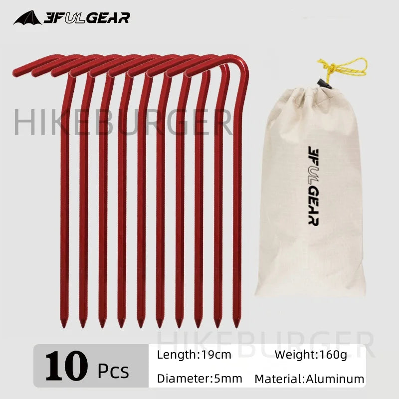 Ultraleichte Aluminium Zeltspitzen 15.5cm/20cm für Camping