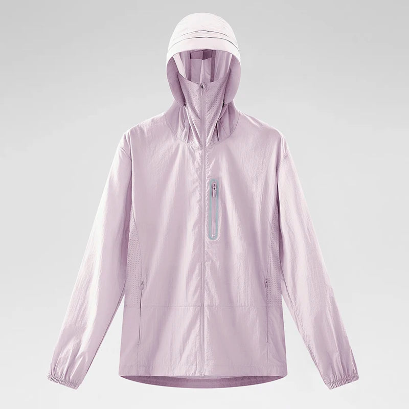 Wasserdichte UV-Schutzjacke mit UPF 50+ für Outdoor
