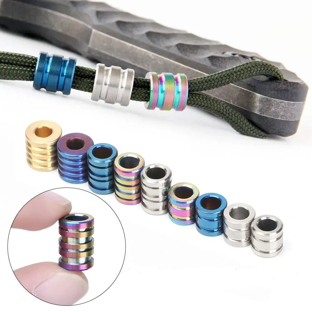 Titanlegierung TC4 Messerperlen für Paracord Lanyard – clever-campen Camping & Outdoor Schweiz