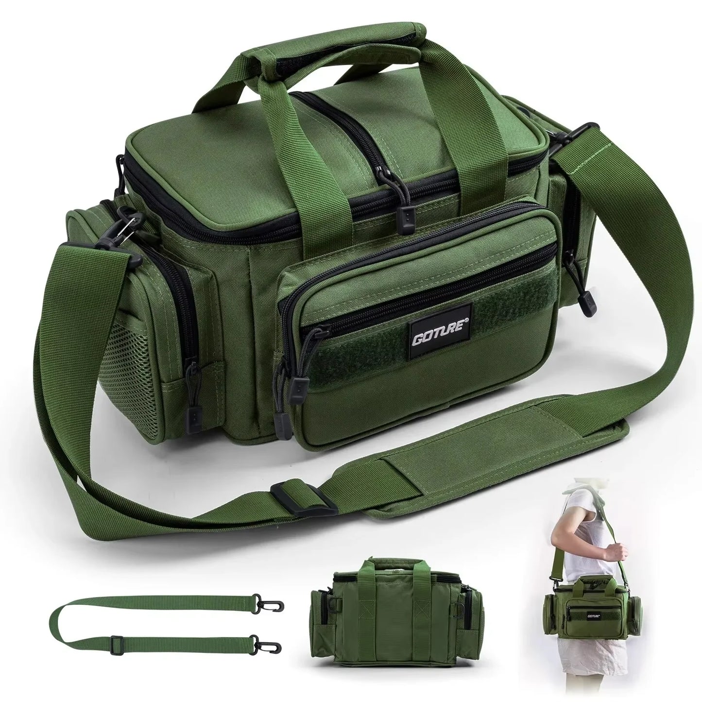 Wander-Cap Goture Schultertasche 38x23x19cm