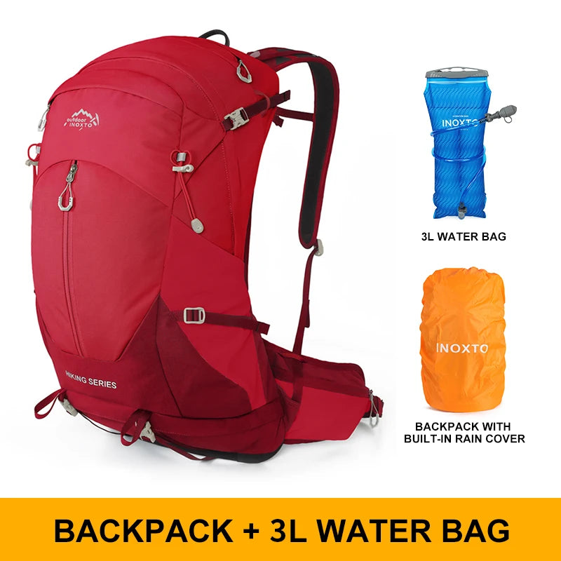 Wasserdichter Rucksack für Wanderungen mit Regenhülle