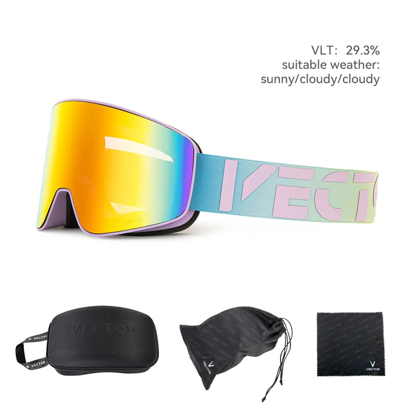 VECTOR Doppel-Lagen Anti-Beschlag Ski-Goggles UV400
