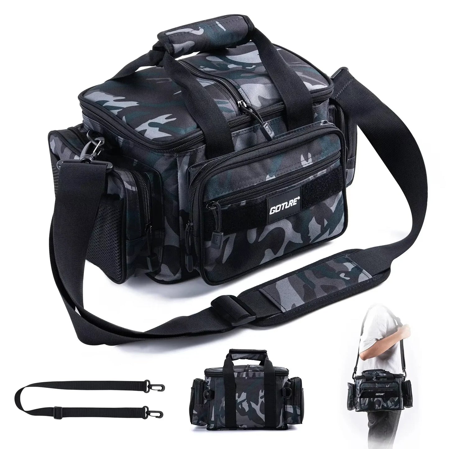 Wander-Cap Goture Schultertasche 38x23x19cm