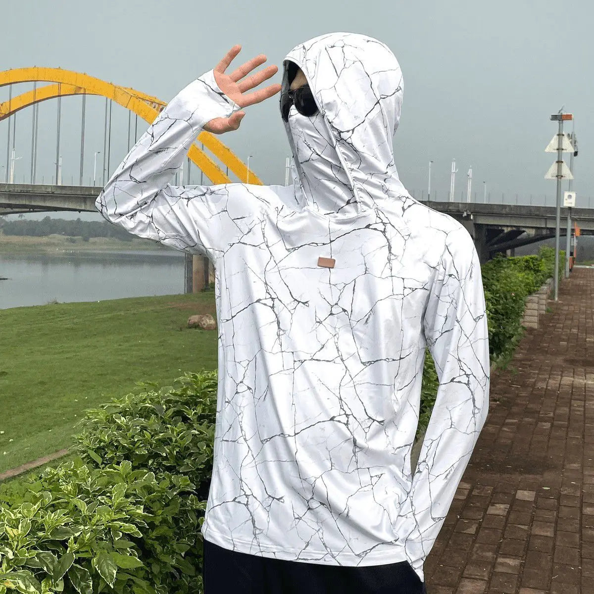 Sommer-Sonnen-Schutz-Shirt für Männer zum Angeln