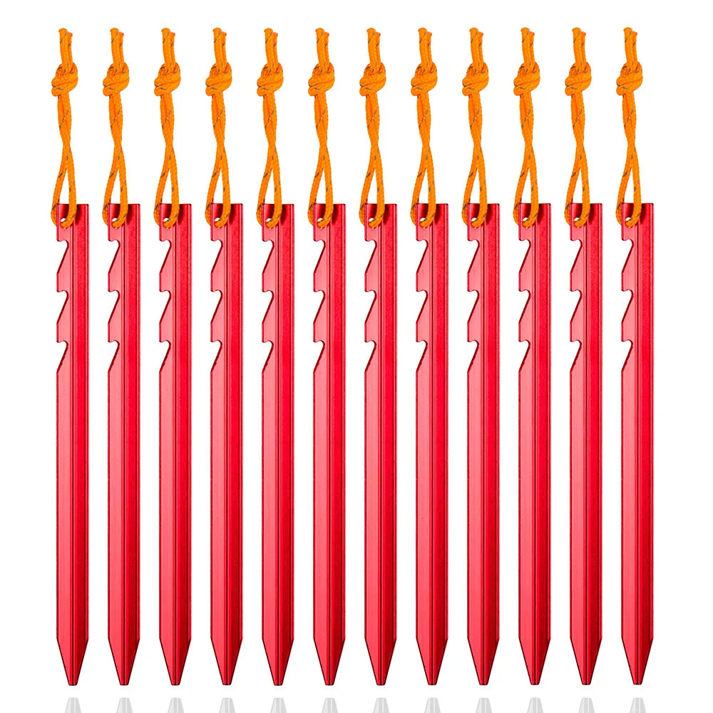Aluminium Zeltpflöcke 18cm - Robuste Camping Zubehör