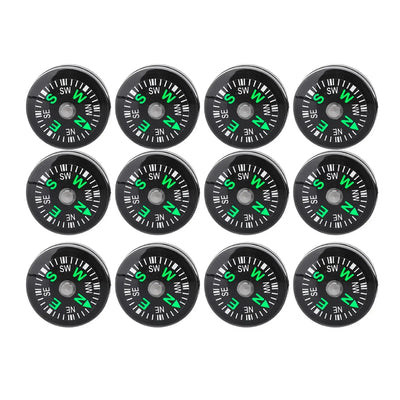 Mini Kompass 20mm für Outdoor-Aktivitäten – 12er Set – clever-campen Camping & Outdoor Schweiz