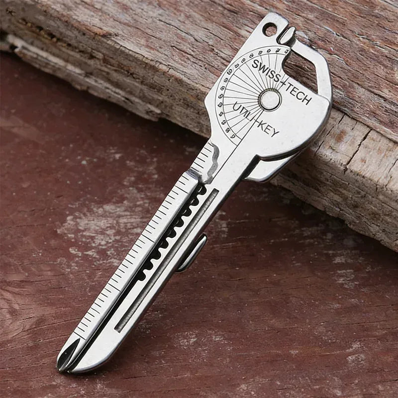 6-in-1 Edelstahl EDC Multi Tool Utili-Key – clever-campen Camping & Outdoor Schweiz