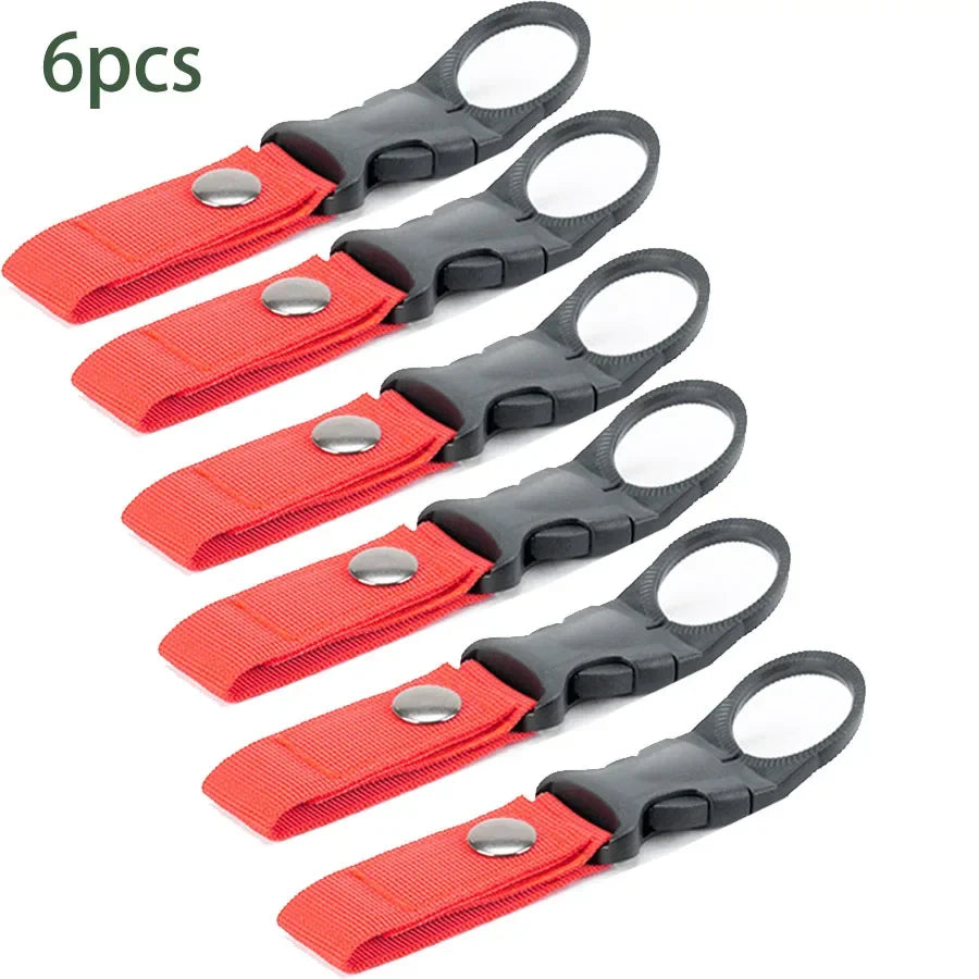 6er Set Trinkflaschen Halter Clips für Outdoor & Camping