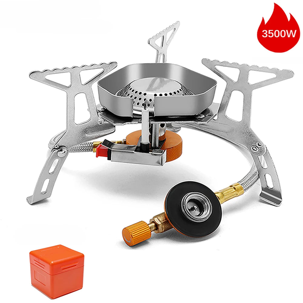 Camping Windproof Gas Stove 3500W – Tragbarer Kocher