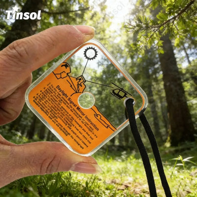 Reflektierender Notfallsignalspiegel für Outdoor-Aktivitäten – clever-campen Camping & Outdoor Schweiz