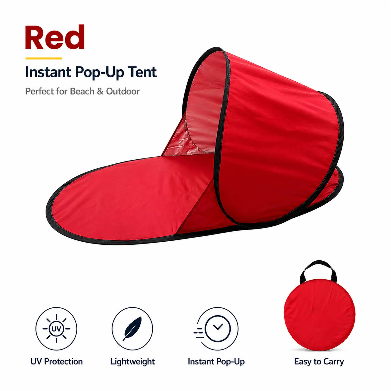 Pop-Up Strandzelt mit UV-Schutz für Angler