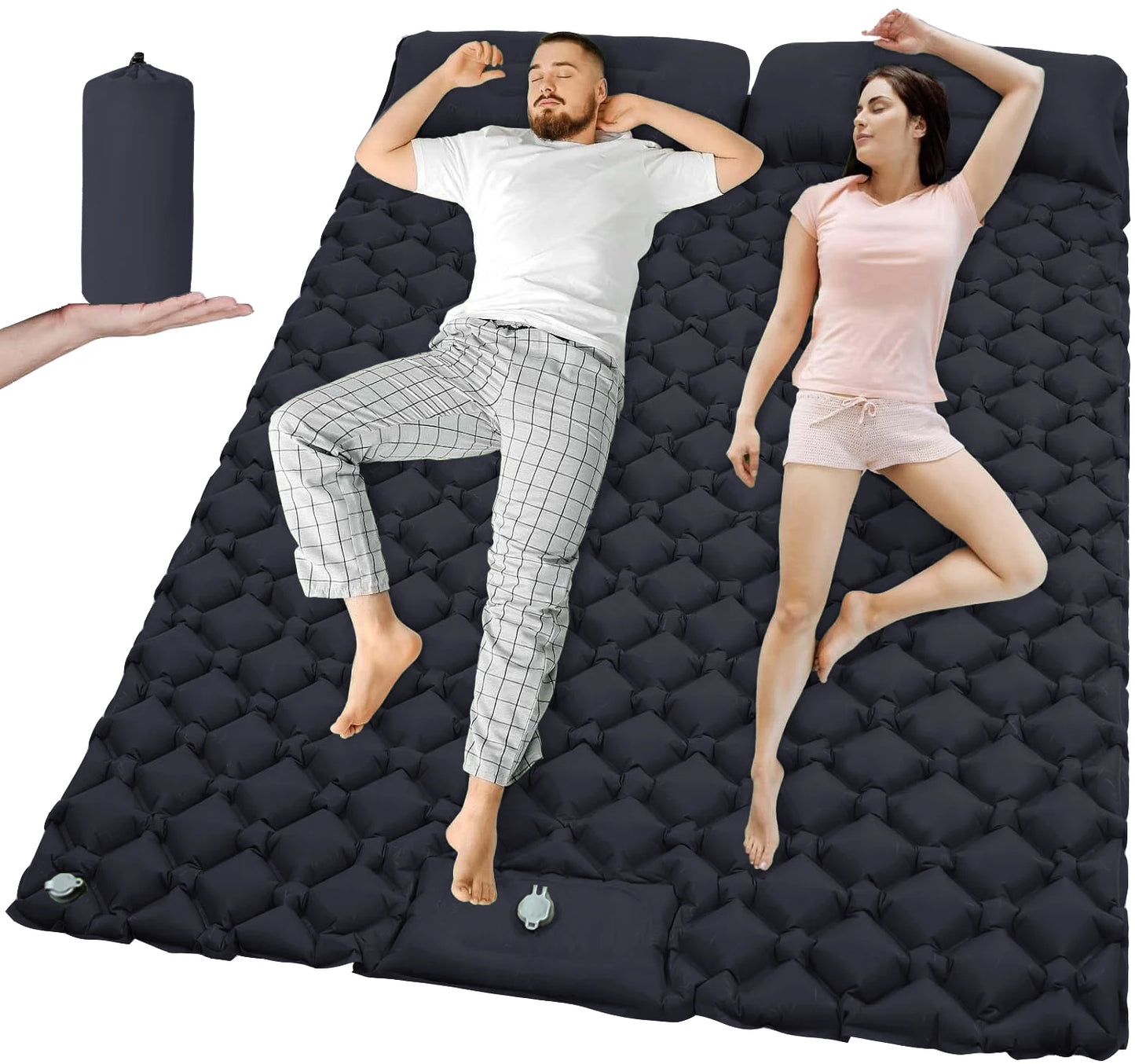 Doppel Isomatte aufblasbar für Camping & Outdoor