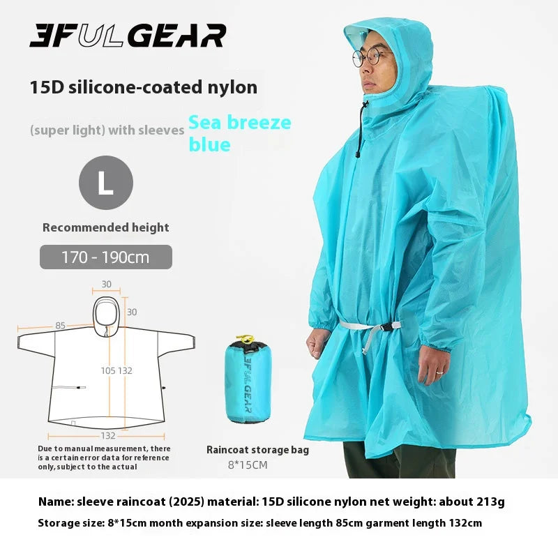 Ultraleichter Regenponcho für Outdoor-Aktivitäten