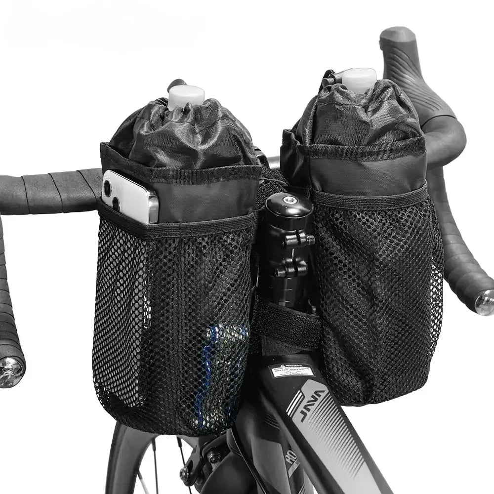 Fahrradflasche Halterung mit Netz-Taschen für Getränke – clever-campen Camping & Outdoor Schweiz