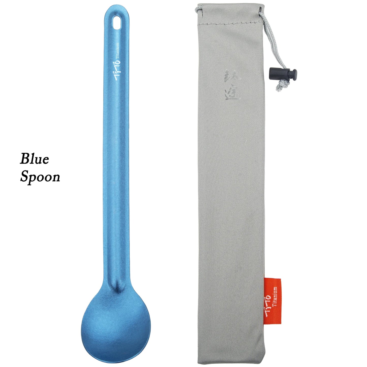 TiTo Titanium Spork mit langem Griff – ultraleicht