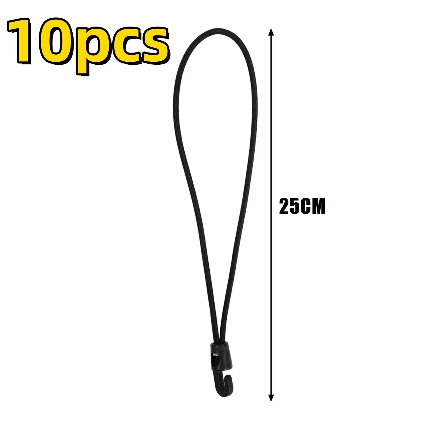 Bungee Cord mit Haken 100 Stück – Hoch elastisch
