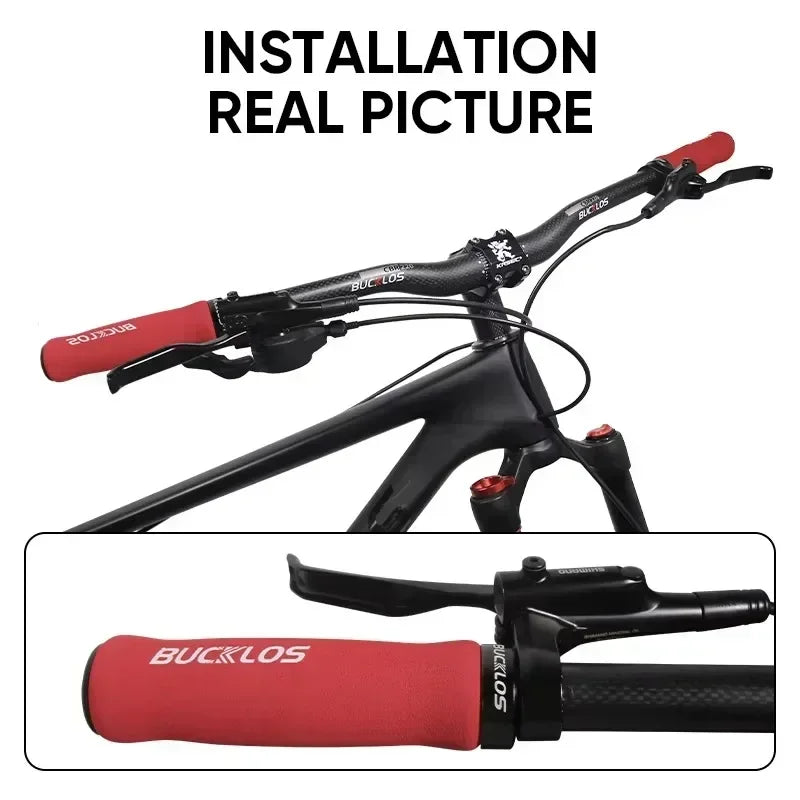 BUCKLOS Fahrradgriffe Gummi Anti-Rutsch für Mountainbike
