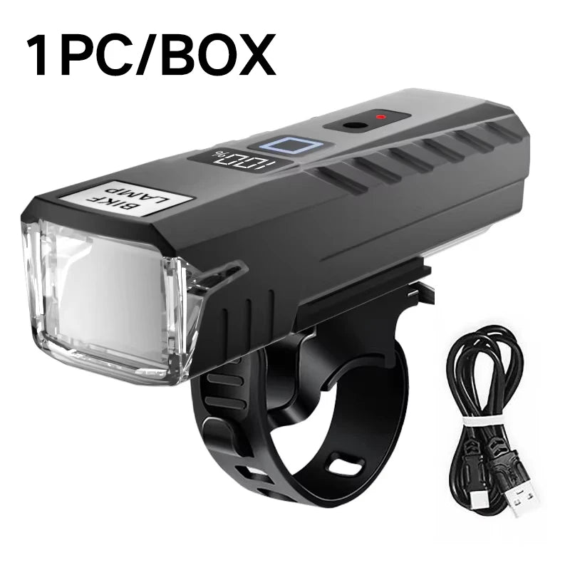 Hochleistungs-Fahrradlicht mit LCD-Display