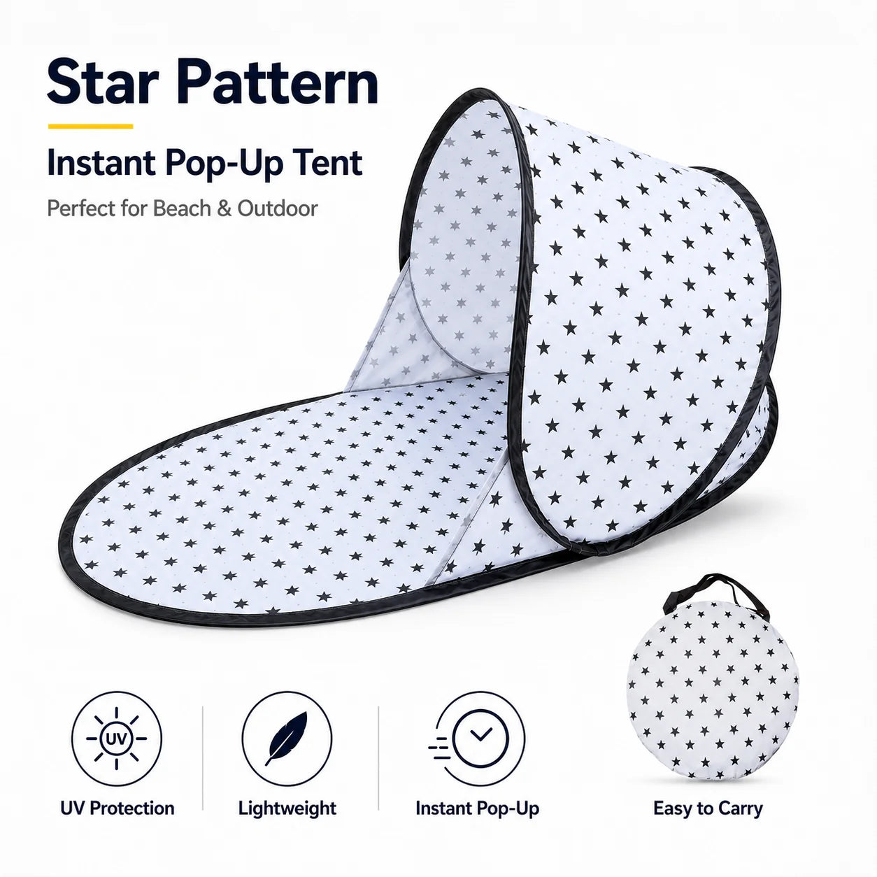 Pop-Up Strandzelt mit UV-Schutz für Angler