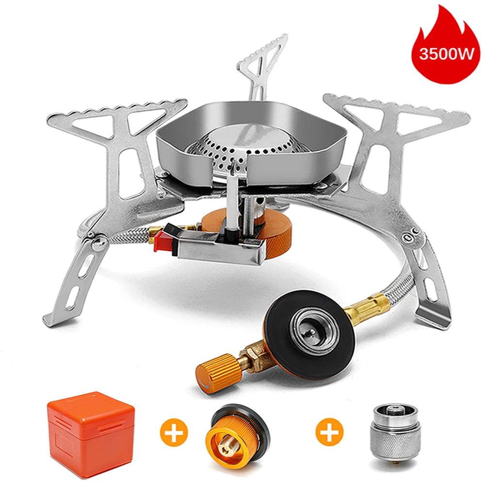 Camping Windproof Gas Stove 3500W – Tragbarer Kocher