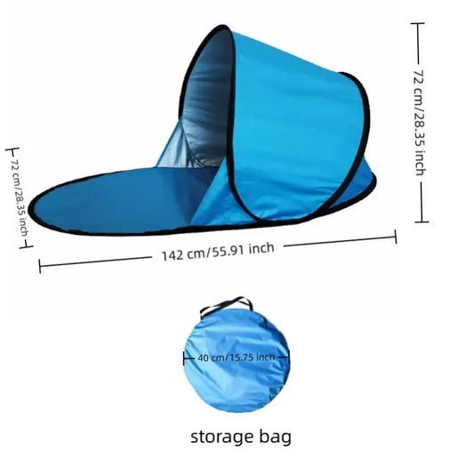 Pop-Up Strandzelt mit UV-Schutz für Angler