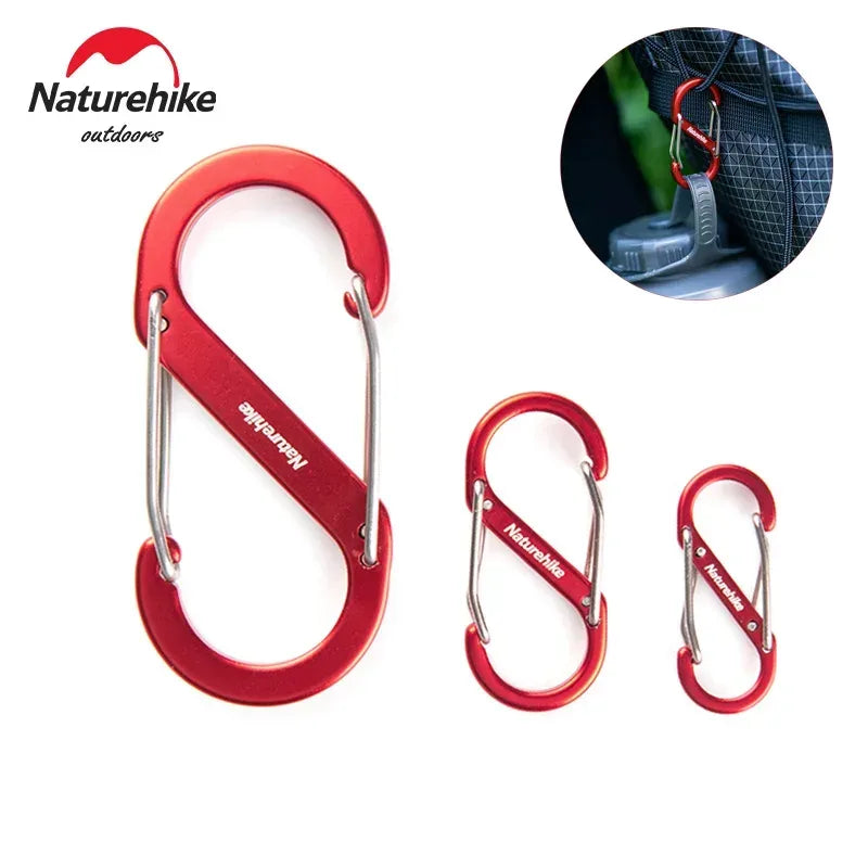 Naturehike S-förmiger Aluminium Karabiner für Rucksäcke – clever-campen Camping & Outdoor Schweiz