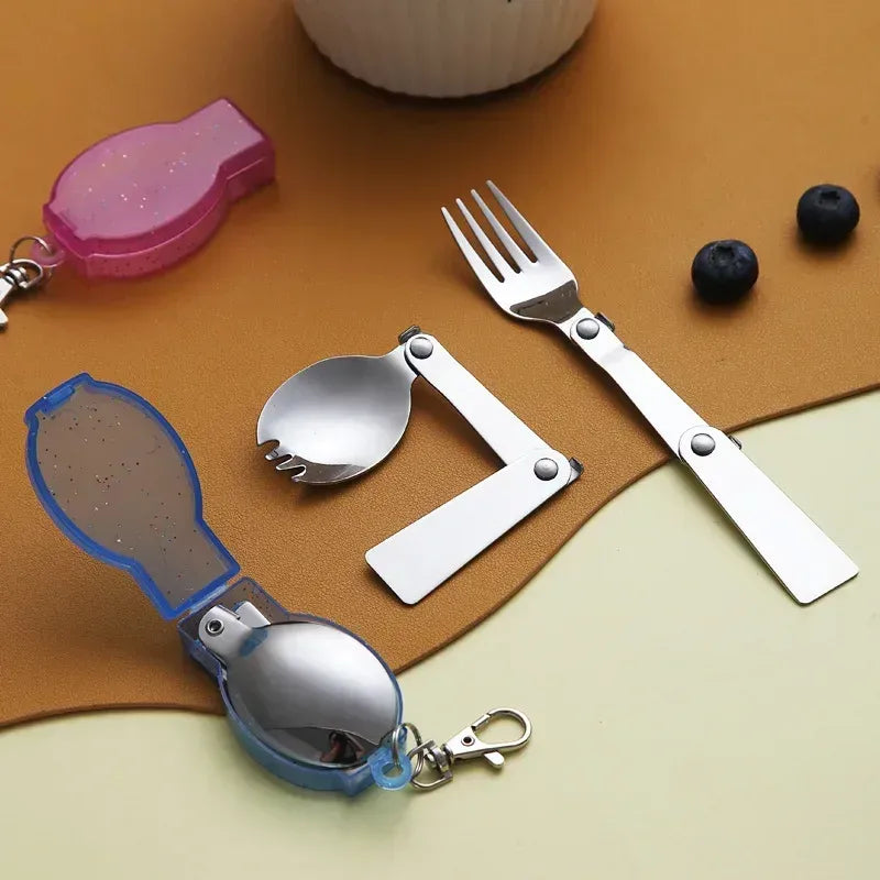 Faltbares Besteckset aus Edelstahl für Outdoor-Aktivitäten – clever-campen Camping & Outdoor Schweiz