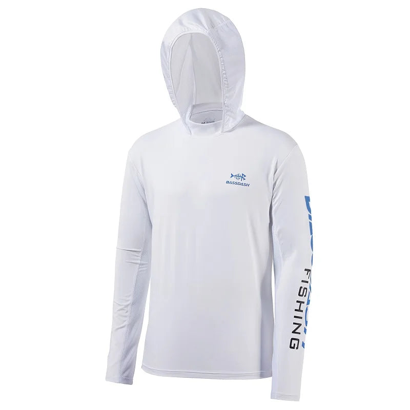UV-Schutz Angler-Hemd mit Kapuze für Herren