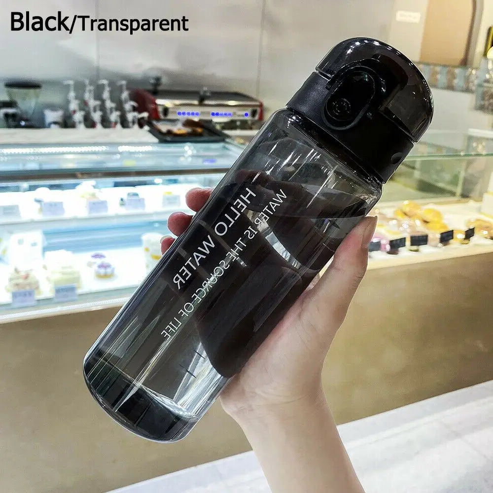 Transparente Trinkflasche 780ml – Leicht & Auslaufsicher