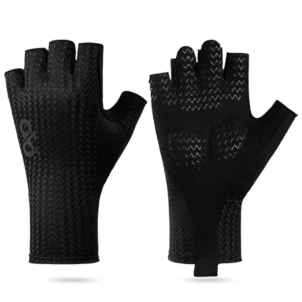 GTUBIKE Sommer Atmungsaktive Halbfinger Fahrrad-Handschuhe