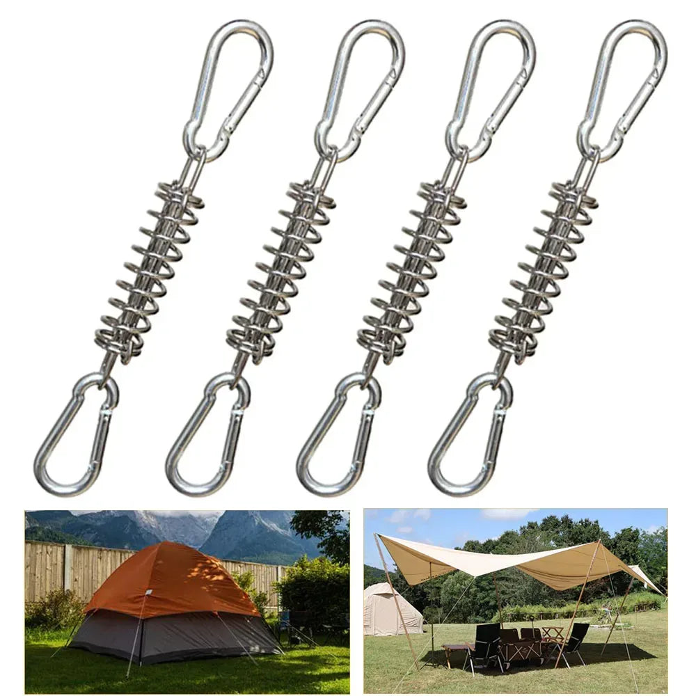 Zelt-Spannfedern mit Karabinerhaken für Windseile 4 Stk. – clever-campen Camping & Outdoor Schweiz